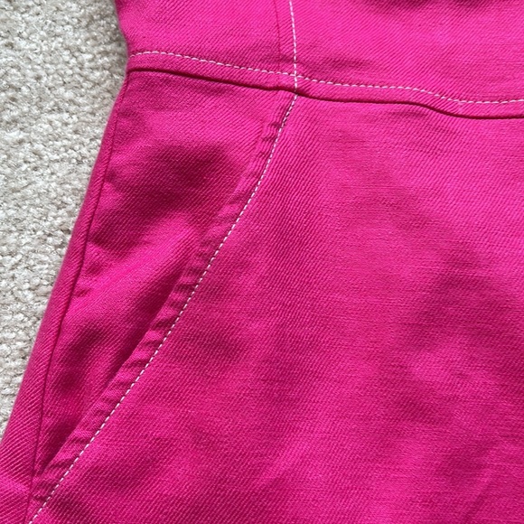 J.Crew Hot Pink Dress With Contrast Stitch Size 8 - Picture 5 of 9